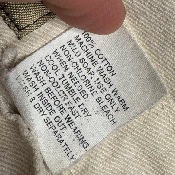 NY Line Jeans Womens Size 14 Speckled Ivory Vintage Mom Fit Button Fly Tapered - Picture 10 of 14